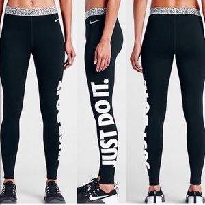 Nike PRO Hyperwarm Leggings Mezzo Waistband Black